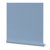 polka dots blue, small scale
