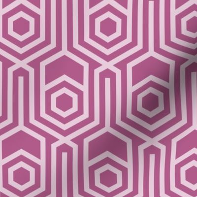  Cyclamen pink geometric