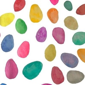 Watercolor Easter Eggs 