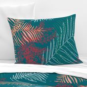 Hot House Palms - Teal