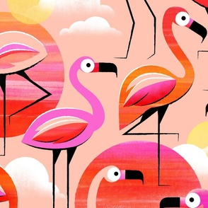 Pink Flamingo Large