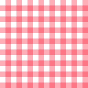 1/2" Gingham Check (country pink + white) // Coordinate in my Farmington collection