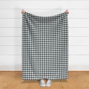 1” Gingham Check (charcoal + white)