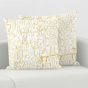 Normal scale • Mustard Gold Crackle - Crackle gold wall