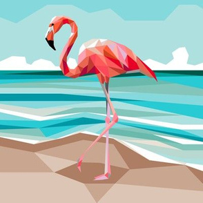 Mini Fragmented Flamingo