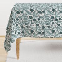 Beautiful figs mint pattern