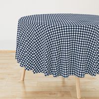 1/2” Gingham Check (navy + white)