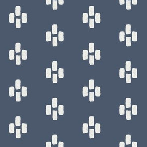 quarter mudcloth - mudcloth fabric, tribal fabric, baby nursery fabric, muted fabric - indigo sfx3928