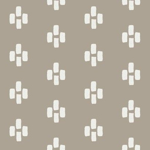 quarter mudcloth - mudcloth fabric, tribal fabric, baby nursery fabric, muted fabric - taupe sfx0906