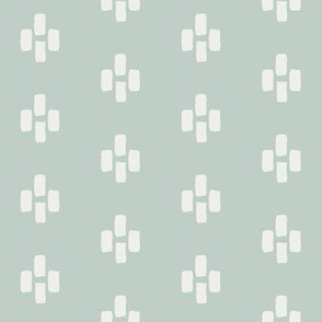 quarter mudcloth - mudcloth fabric, tribal fabric, baby nursery fabric, muted fabric - milky green sfx6205