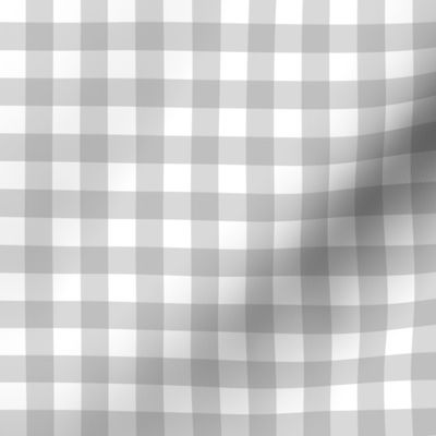 1/2” Gingham Check (gray + white)