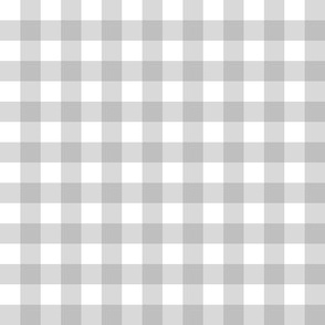 1/2” Gingham Check (gray + white)