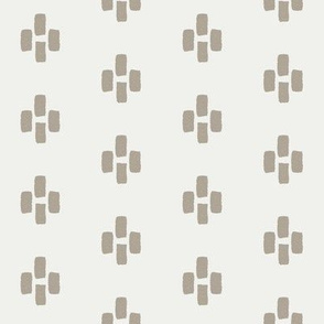 quarter mudcloth - mudcloth fabric, tribal fabric, baby nursery fabric, muted fabric - taupe sfx0906