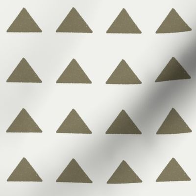 SMALL mudcloth triangle fabric - boho hippie fabric, muted nursery fabric, neutral fabric - aloe sfx0620