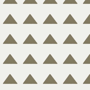 mudcloth triangle fabric - boho hippie fabric, muted nursery fabric, neutral fabric - aloe sfx0620