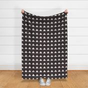 mudcloth triangle fabric - boho hippie fabric, muted nursery fabric, neutral fabric - coffee sfx1111