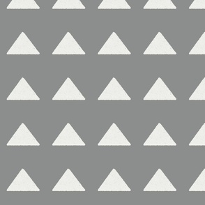 mudcloth triangle fabric - boho hippie fabric, muted nursery fabric, neutral fabric - dove sfx1501