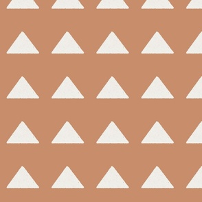  mudcloth triangle fabric - boho hippie fabric, muted nursery fabric, neutral fabric - sandstone sfx1328