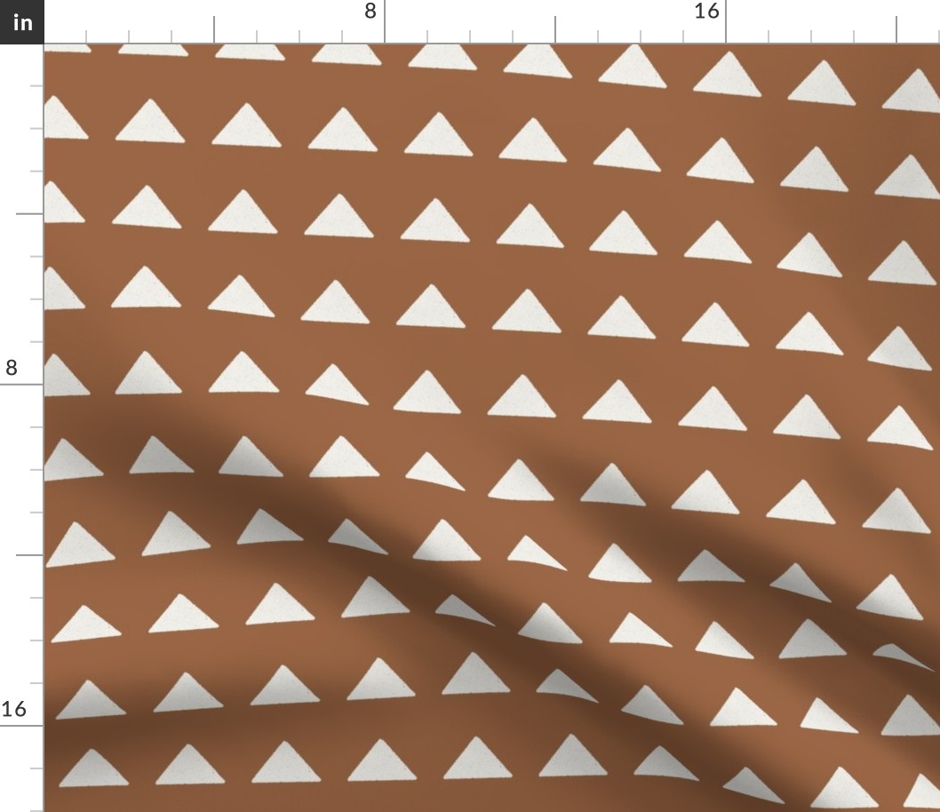 SMALL mudcloth triangle fabric - boho hippie fabric, muted nursery fabric, neutral fabric -  sierra sfx1340