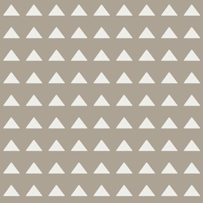 SMALL mudcloth triangle fabric - boho hippie fabric, muted nursery fabric, neutral fabric -  taupe sfx0906