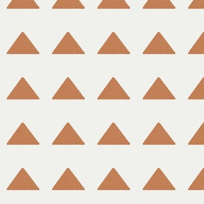 mudcloth triangle fabric - boho hippie fabric, muted nursery fabric, neutral fabric -  caramel sfx1346