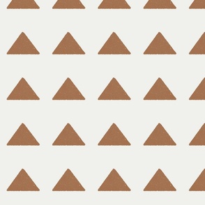  mudcloth triangle fabric - home decor fabric, wallpaper - pecan sfx1336