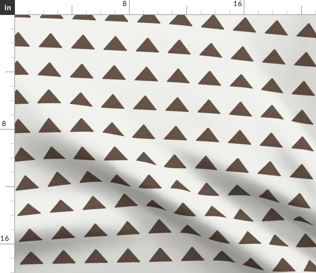 SMALL  mudcloth triangle fabric - home decor fabric, wallpaper - pinecone sfx1027
