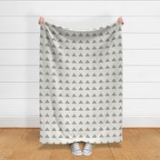 mudcloth triangle fabric - home decor fabric, wallpaper - taupe sfx0906