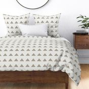 mudcloth triangle fabric - home decor fabric, wallpaper - taupe sfx0906
