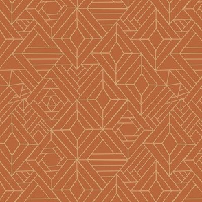 Small Vintage Tiles in Orange