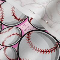 Baseball  pink sparkles