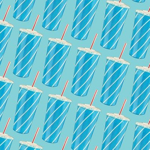 Soda Cup Pattern - Blue