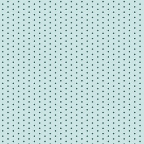 pine and mint spaced dots - swiss dot 