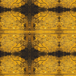 Texture Mixed Media Yellow Black