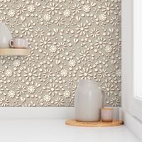 3D Design - Shadowed Delicacy -  Petite Garden - Soft Neutrals Gradient