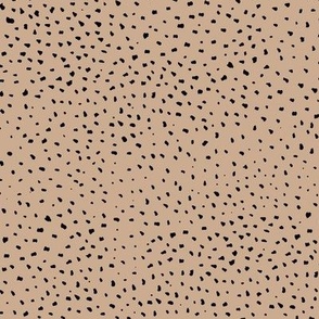 Little cheetah baby animal print minimal small speckles and spots abstract wild cat fur latte beige sand