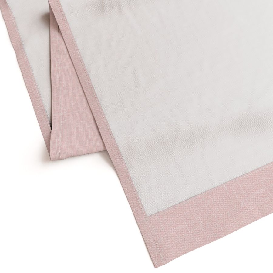 Slubby linen Pink Sherbert