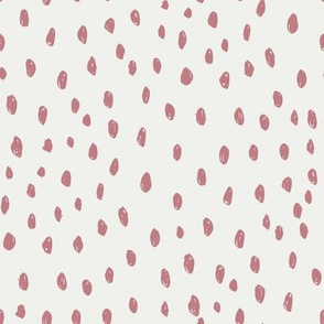 dusty rose dots fabric - sfx1610 - dots fabric, neutral fabric, baby fabric, nursery fabric, cute baby fabric
