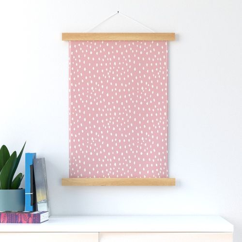 powder pink dots fabric - sfx1611- dots fabric, neutral fabric, baby fabric, nursery fabric, cute baby fabric