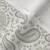 paisley fabric - sfx0906 taupe- paisley print, home decor fabric