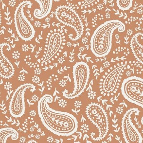 paisley fabric - sfx1328 sandstone - paisley print, home decor fabric