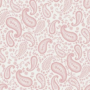 paisley fabric - sfx1611 powder pink - paisley print, home decor fabric