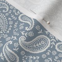paisley fabric - sfx4013 denim - paisley print, home decor fabric