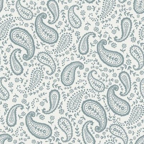 paisley fabric - sfx4408 slate - paisley print, home decor fabric