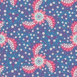 Floral Lace - Born in a Candy Wrapper- Blue