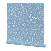 Ditsy Light Blue Florals