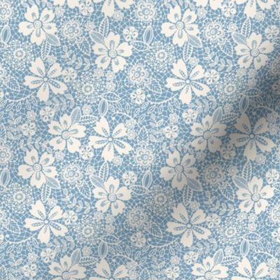 vintage lace blue