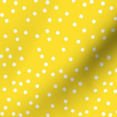 white dots on bright yellow 