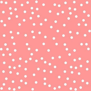 white dots on pink 