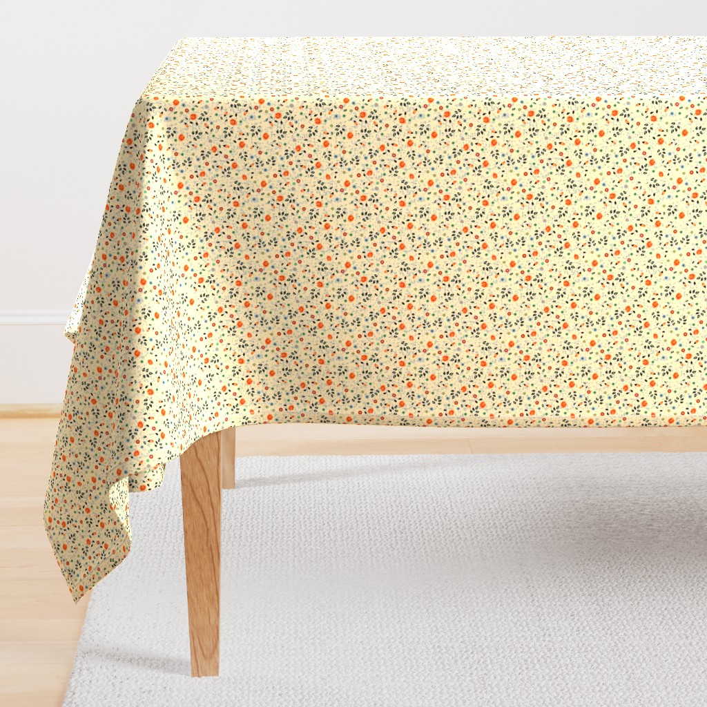 ditsy modern vintage floral dots